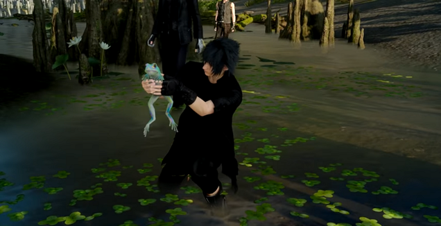 “Yay,” he shouted in monotone, his soul slowly slipping into the void. “I caught... another frog.”